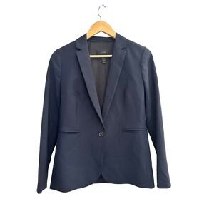 J.Crew Parke Blazer Navy Blue Italian Wool Jacket Womens 2 Business Casual Work